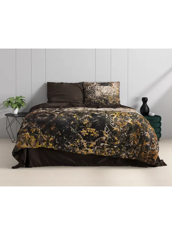 Dreamhouse Dekbedovertrek Granite Black - Katoensatijn