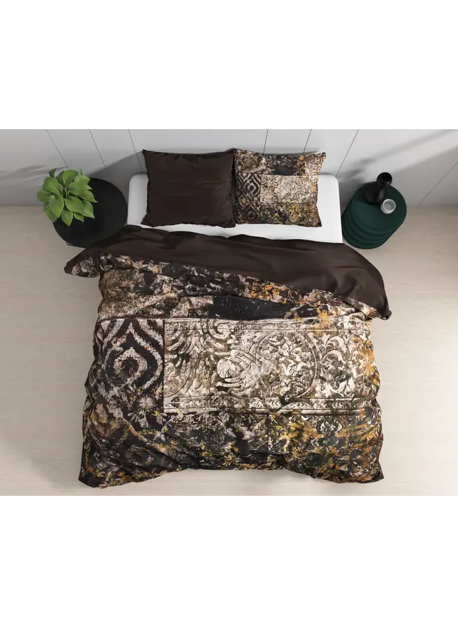 Dreamhouse Dekbedovertrek Granite Black - Katoensatijn