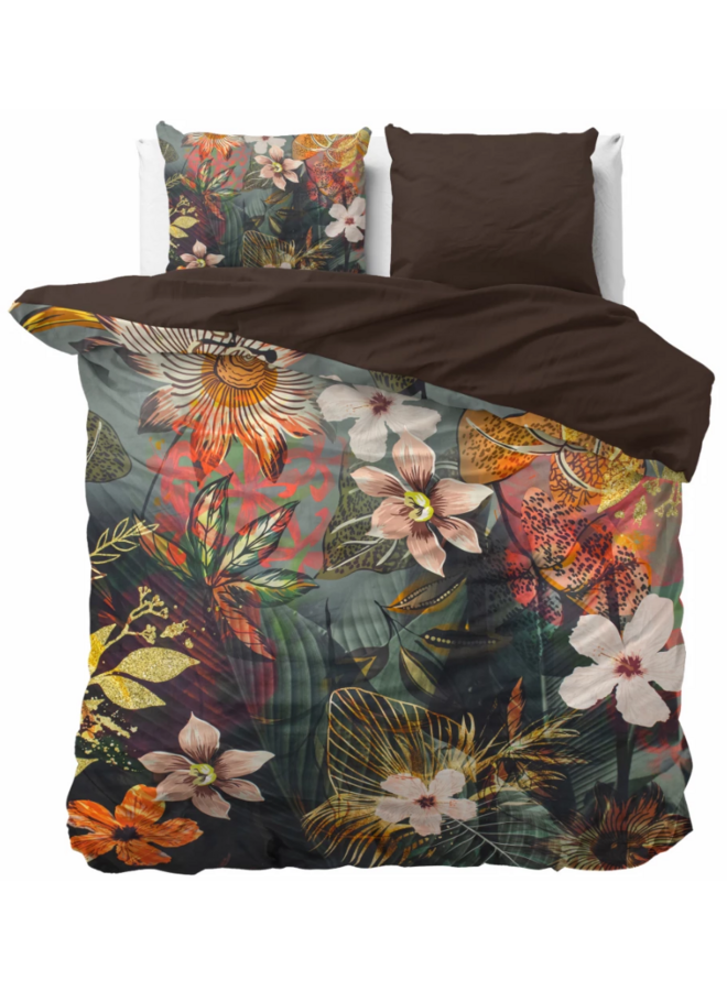 Dreamhouse Dekbedovertrek Wild Rose 2 Multi - Katoensatijn