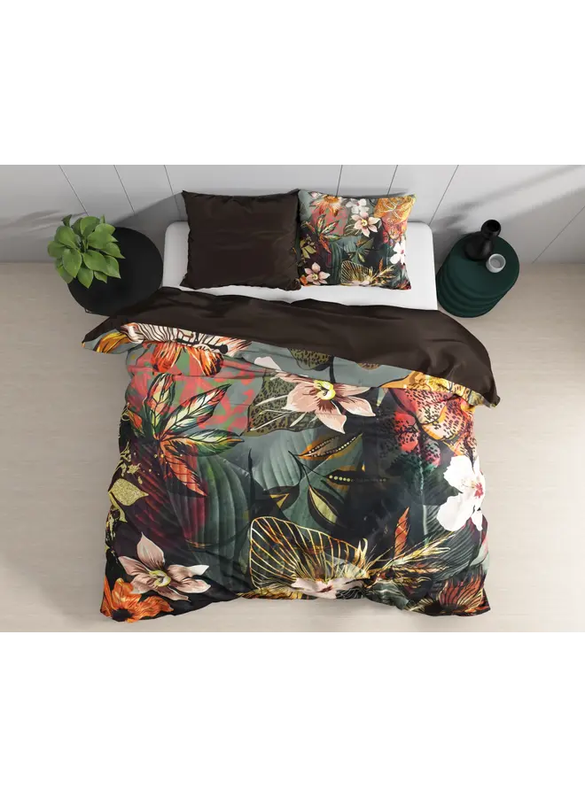 Dreamhouse Dekbedovertrek Wild Rose 2 Multi - Katoensatijn