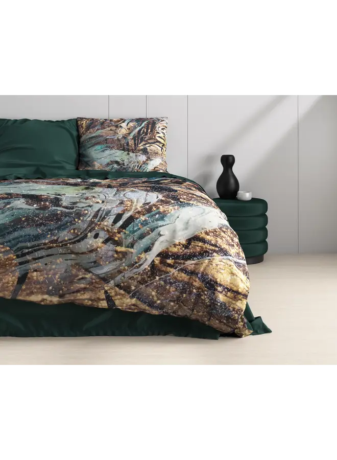 Dreamhouse Dekbedovertrek Apollo Taupe - Katoensatijn