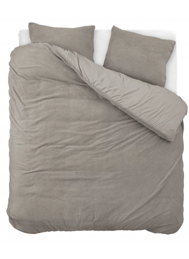 Dekbedovertrek Uni Kaki - Teddystof PL1