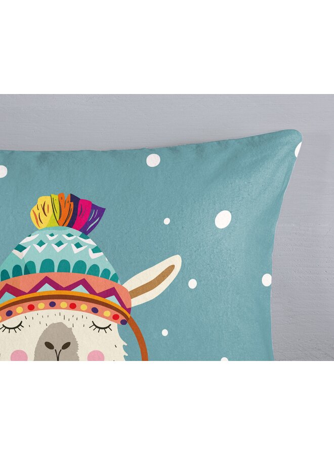 Good Morning Dekbedovertrek Kids Borax Petrol - Flanel