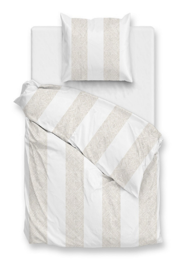 ZO! Home Dekbedovertrek Tratti di Satinado Forest Sand - Katoensatijn