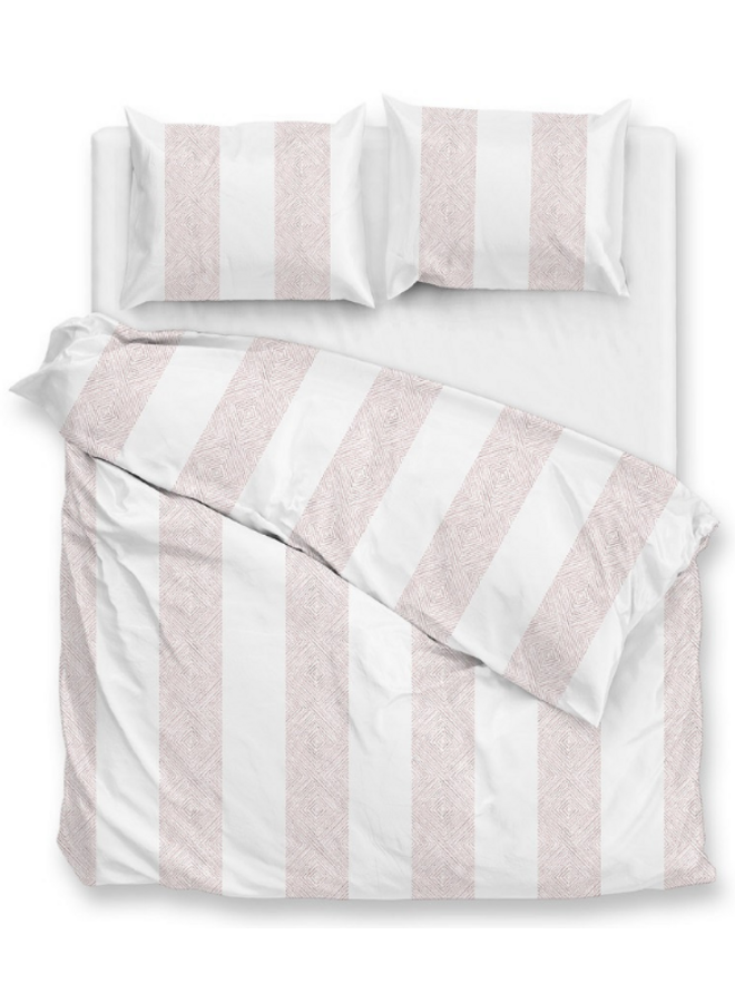 Dekbedovertrek Tratti di Satinado Roze -  Katoensatijn