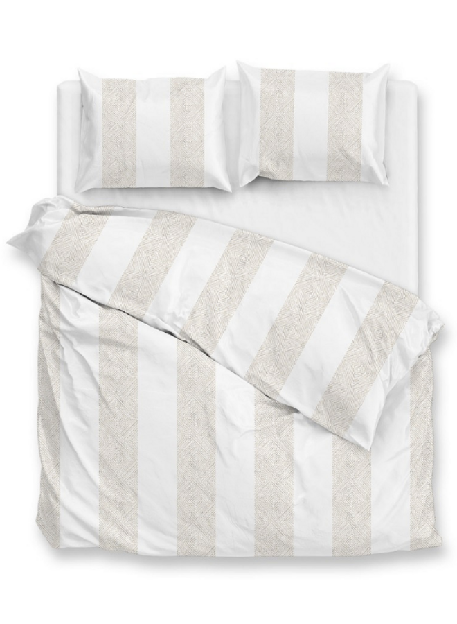 ZO! Home Dekbedovertrek Tratti di Satinado Forest Sand - Katoensatijn