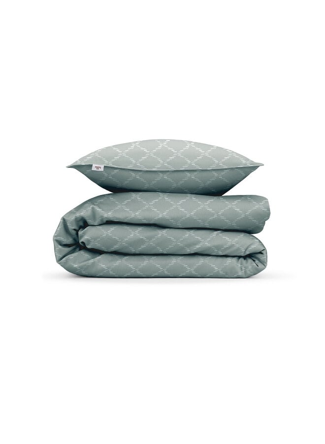 ZO! Home Dekbedovertrek Linea-di-Satinado Drizzle Green -  Katoensatijn