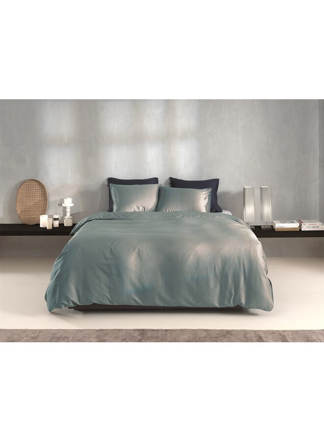 ZO! Home Dekbedovertrek Satinado Drizzle Green - Katoensatijn
