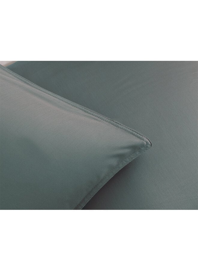ZO! Home Dekbedovertrek Satinado Drizzle Green - Katoensatijn