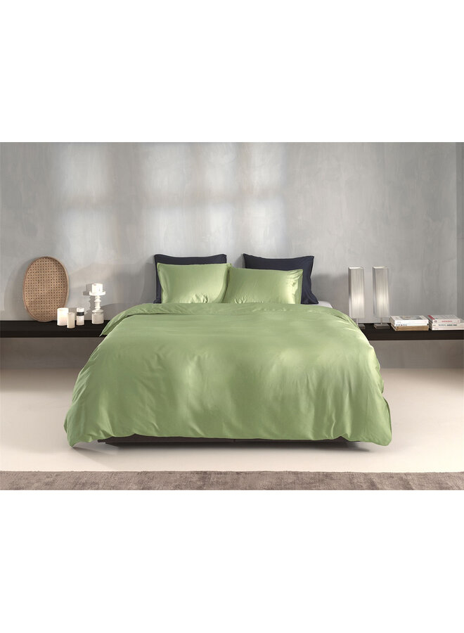 ZO! Home Dekbedovertrek Satinado Sage Groen - Katoensatijn
