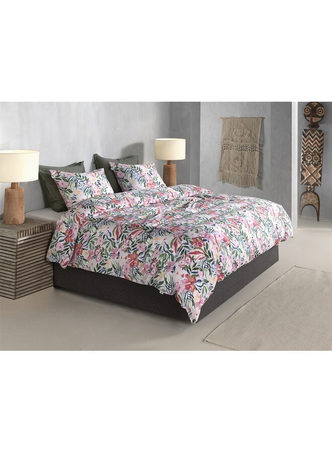 ZO! Home Dekbedovertrek Evita Multi -  Katoensatijn