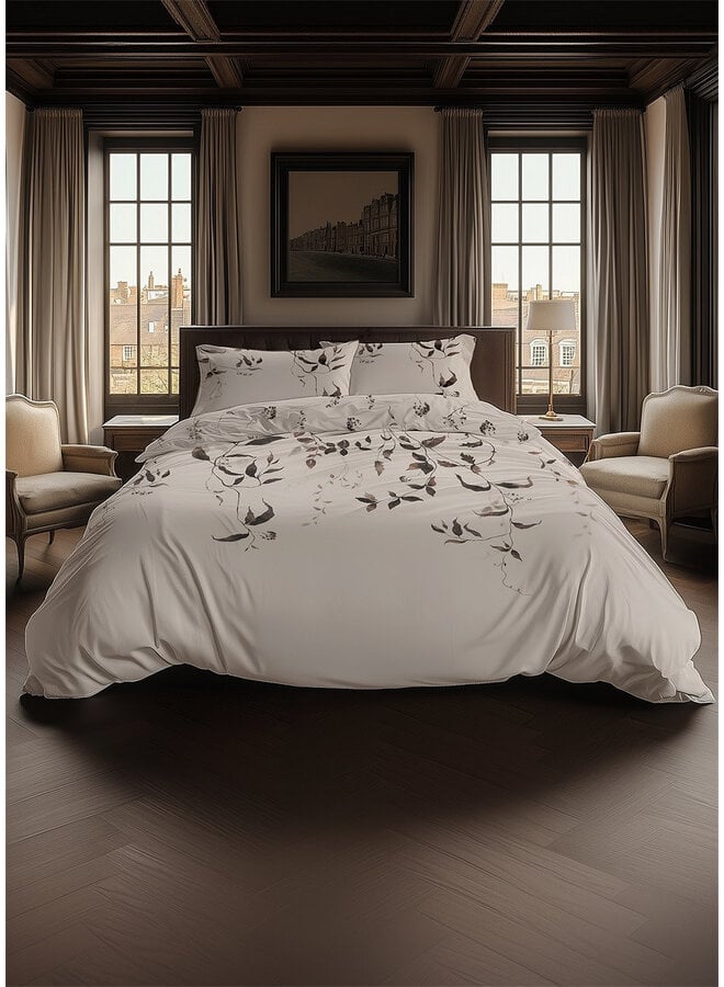 Heckett & Lane Dekbedovertrek Bennet Natural - Katoensatijn