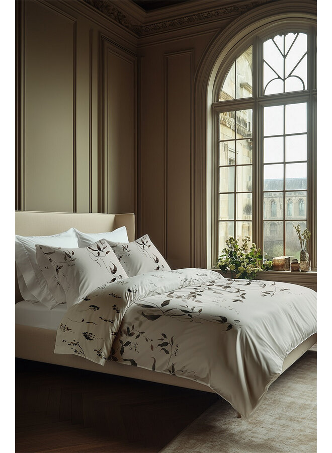 Heckett & Lane Dekbedovertrek Bennet Natural - Katoensatijn