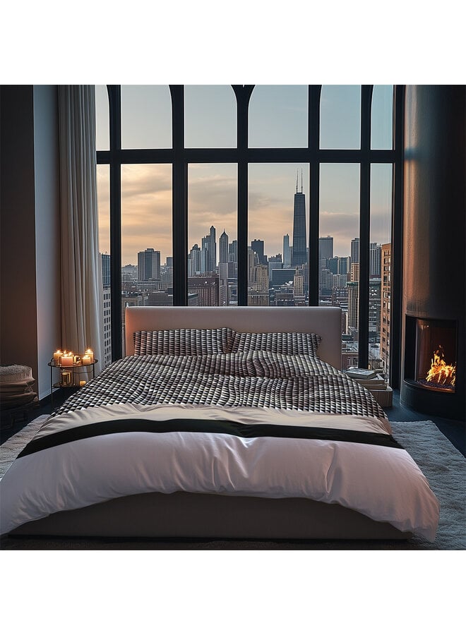 Heckett & Lane Dekbedovertrek Carter Naturel - Katoensatijn