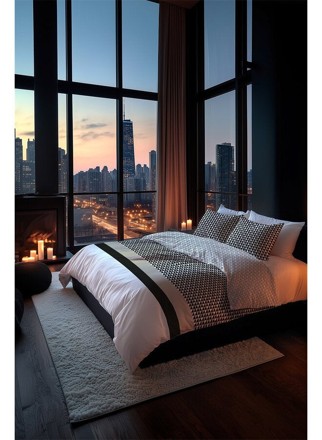 Heckett & Lane Dekbedovertrek Carter Naturel - Katoensatijn