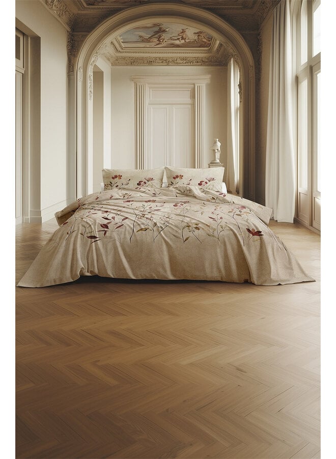 Heckett & Lane Dekbedovertrek Caterina Naturel - Katoensatijn