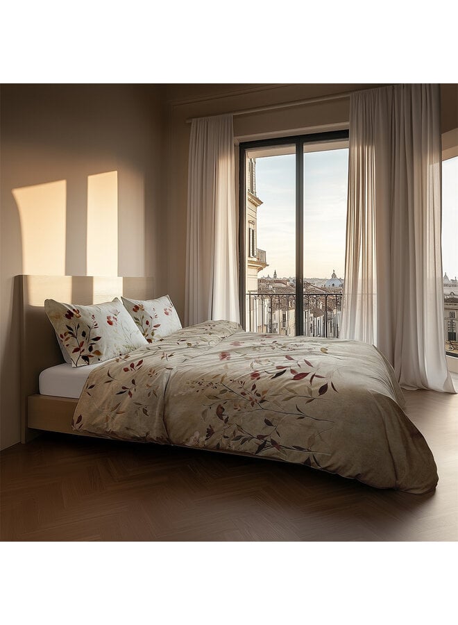 Heckett & Lane Dekbedovertrek Caterina Naturel - Katoensatijn