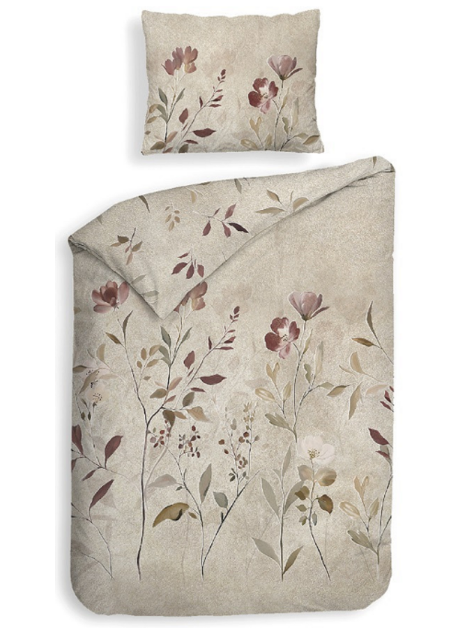 Heckett & Lane Dekbedovertrek Caterina Naturel - Katoensatijn