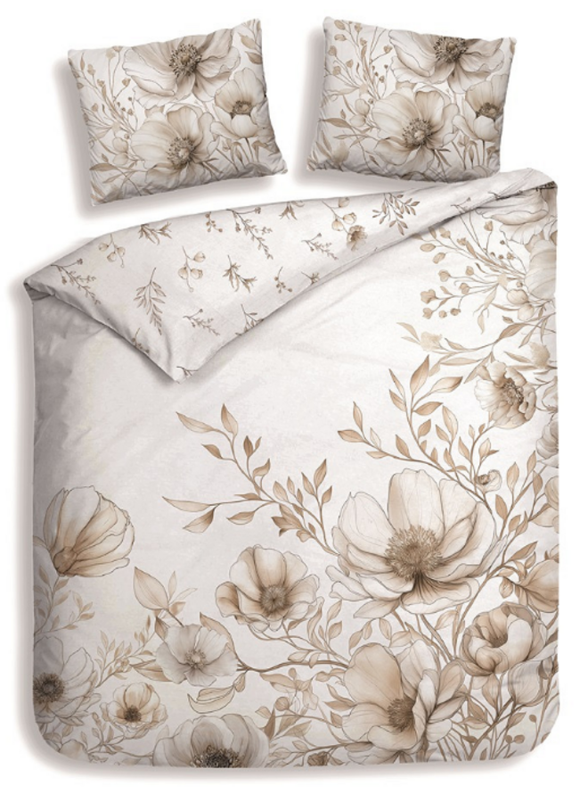 Heckett & Lane Dekbedovertrek Giotto Off-White - Katoensatijn