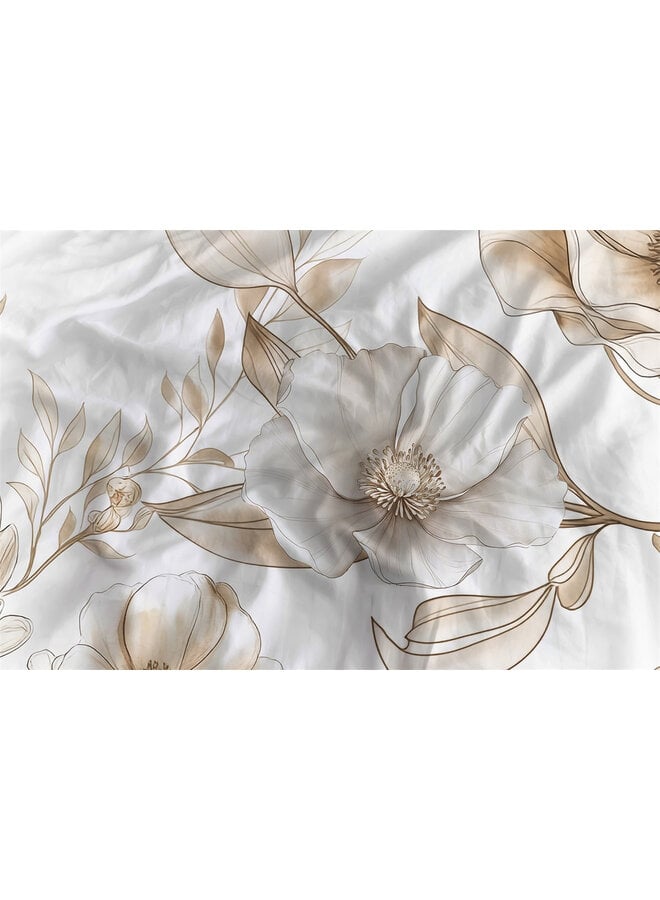 Heckett & Lane Dekbedovertrek Giotto Off-White - Katoensatijn