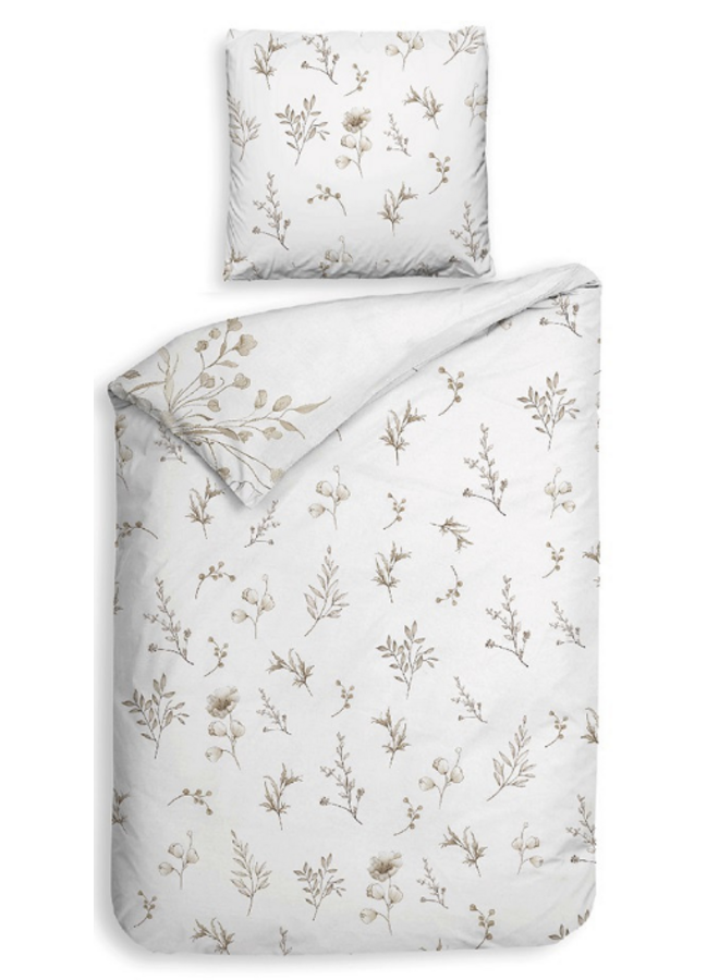 Heckett & Lane Dekbedovertrek Giotto Off-White - Katoensatijn