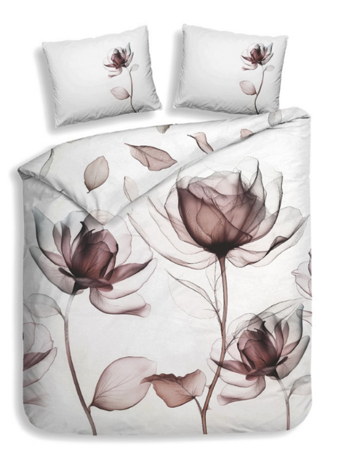 Dekbedovertrek Harriet White - Katoensatijn