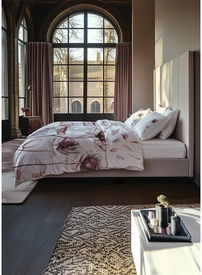 Heckett & Lane Dekbedovertrek Harriet White - Katoensatijn