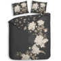 Heckett & Lane Dekbedovertrek Ivy Antraciet - Katoensatijn