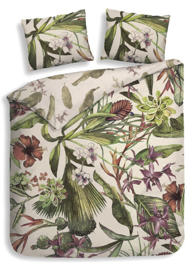 Dekbedovertrek Jira Multi - Katoensatijn PL1