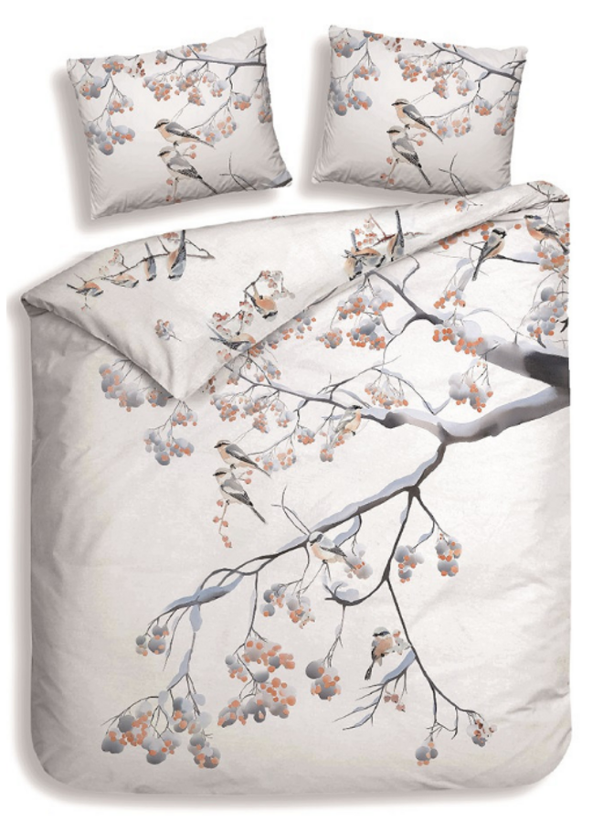 Dekbedovertrek Keno Wit - Katoensatijn PL2