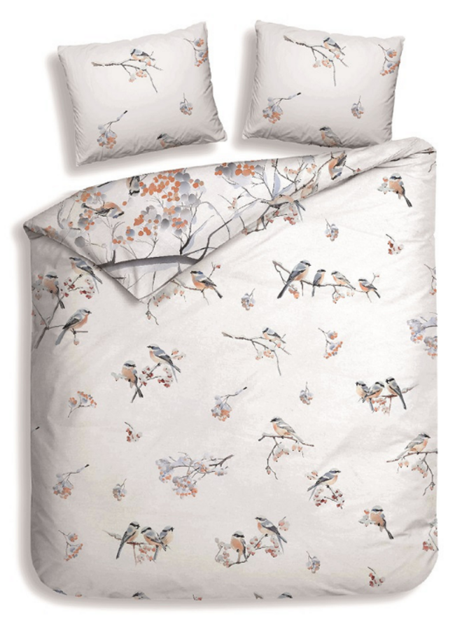 Heckett & Lane Dekbedovertrek Keno Wit - Katoensatijn