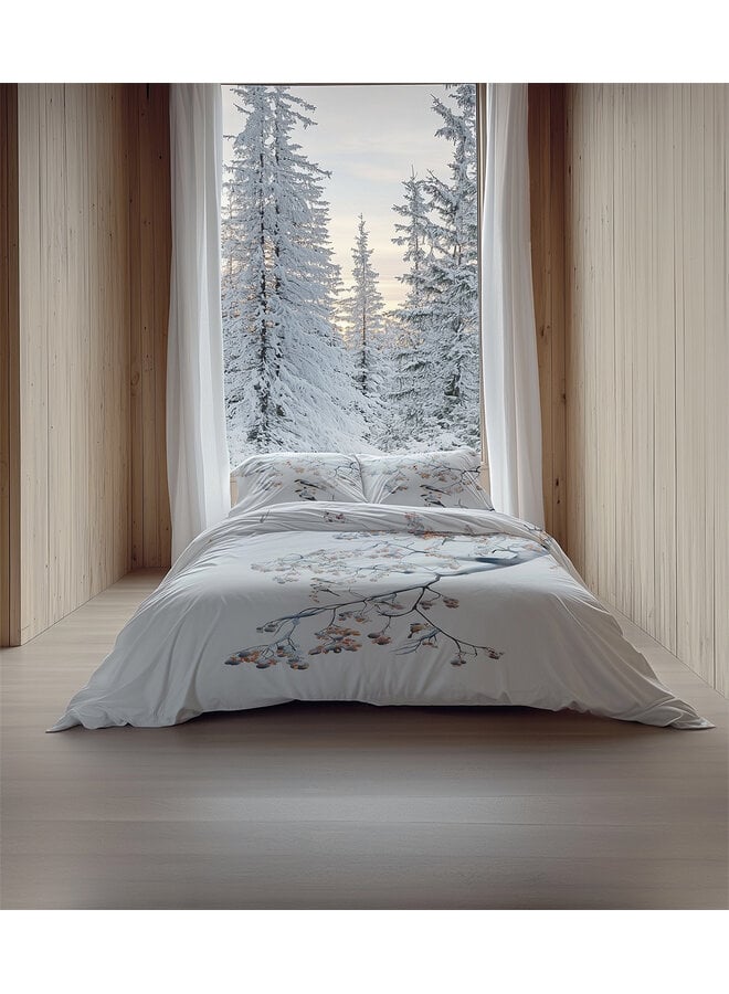 Heckett & Lane Dekbedovertrek Keno Wit - Katoensatijn