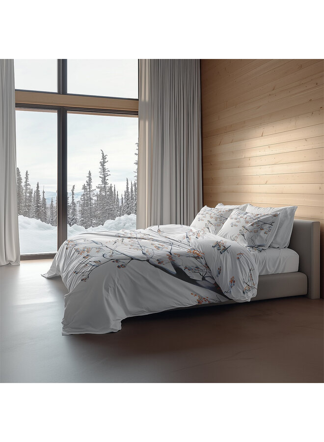 Heckett & Lane Dekbedovertrek Keno Wit - Katoensatijn