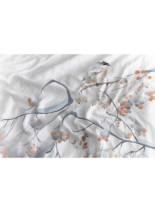 Heckett & Lane Dekbedovertrek Keno Wit - Katoensatijn