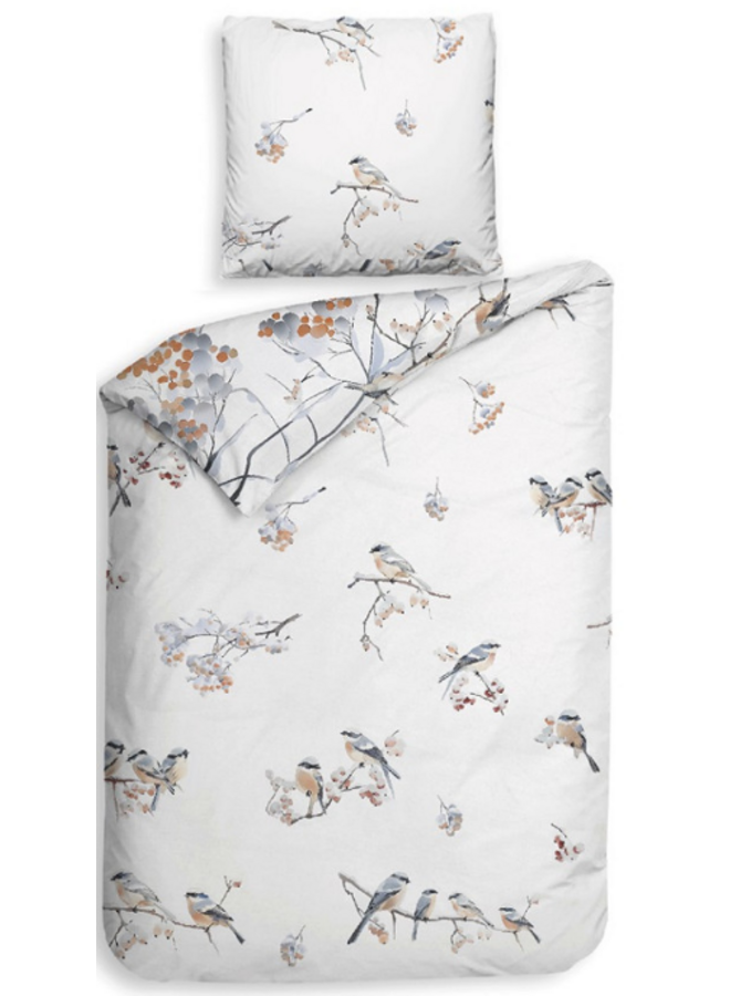 Heckett & Lane Dekbedovertrek Keno Wit - Katoensatijn