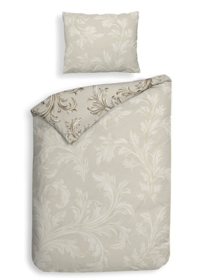 Heckett & Lane Dekbedovertrek Lorenzo Naturel - Katoensatijn