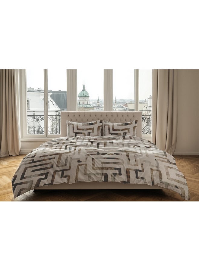 Heckett & Lane Dekbedovertrek Melis Naturel - Katoensatijn