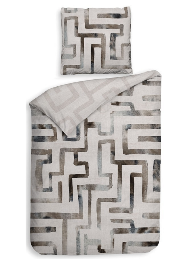 Heckett & Lane Dekbedovertrek Melis Naturel - Katoensatijn