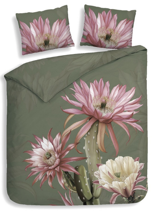 Dekbedovertrek Mesa Forest Green - Katoensatijn