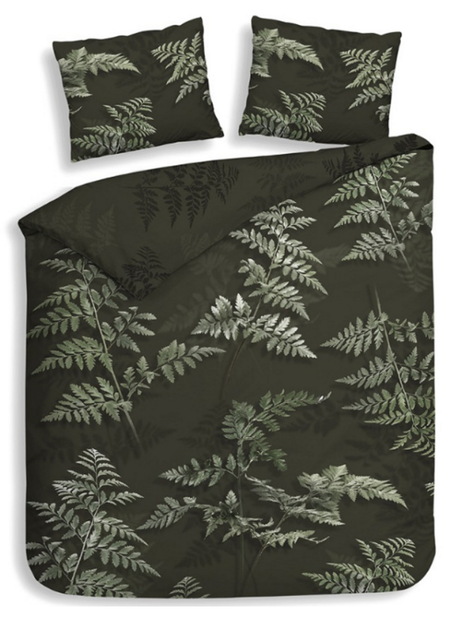 Heckett & Lane Dekbedovertrek Rua Groen - Katoensatijn
