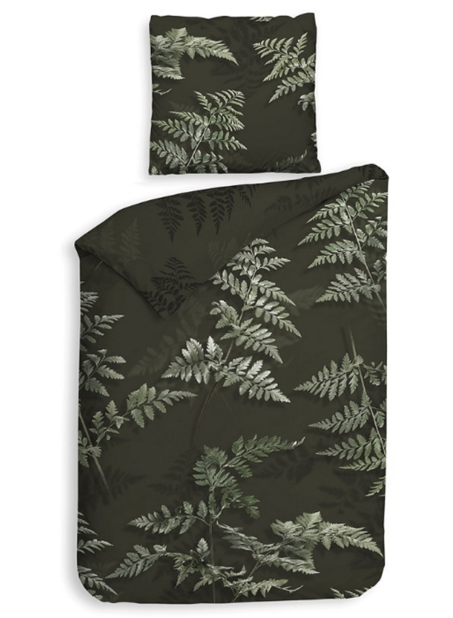 Heckett & Lane Dekbedovertrek Rua Groen - Katoensatijn