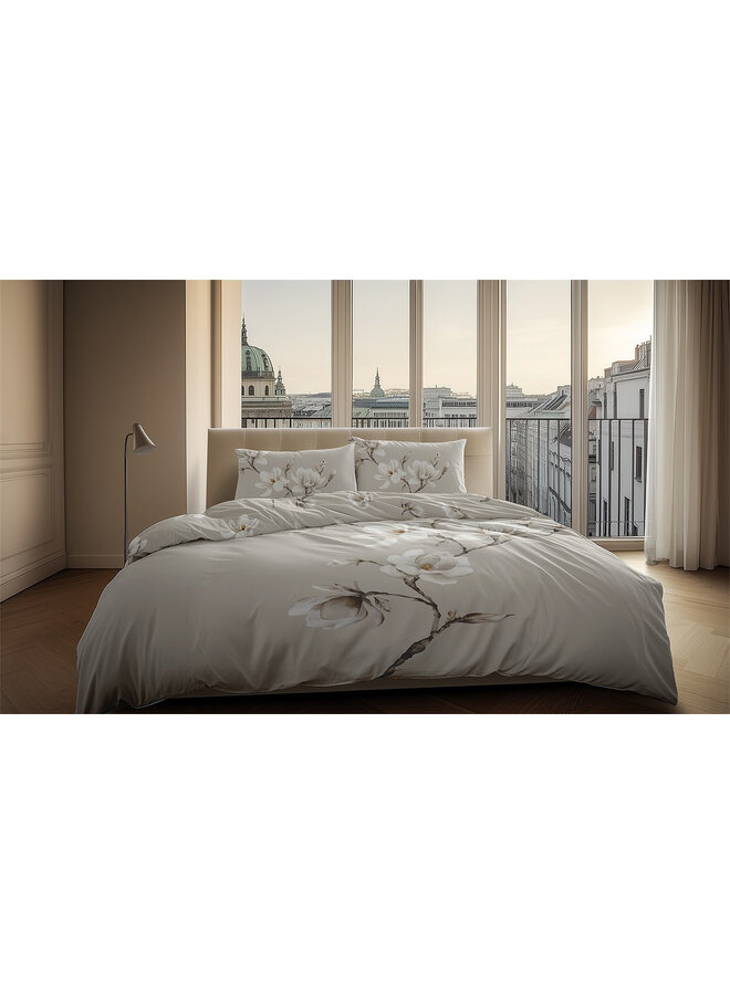 Heckett & Lane Dekbedovertrek Vienna Natural - Katoensatijn