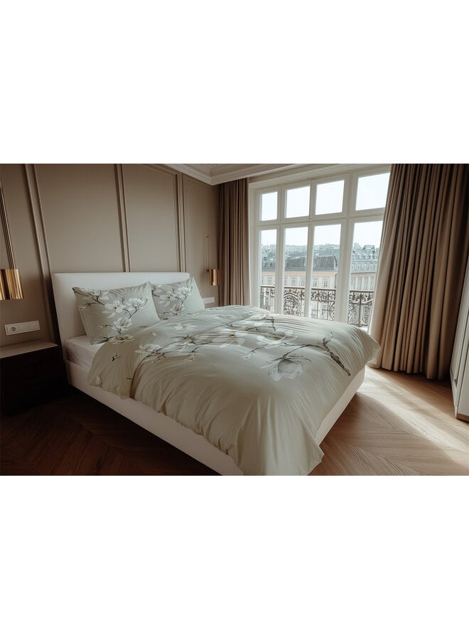 Heckett & Lane Dekbedovertrek Vienna Natural - Katoensatijn