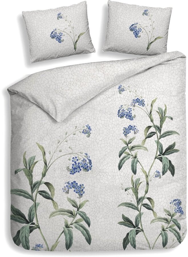 Heckett & Lane Dekbedovertrek Lacie Grijs - Katoensatijn