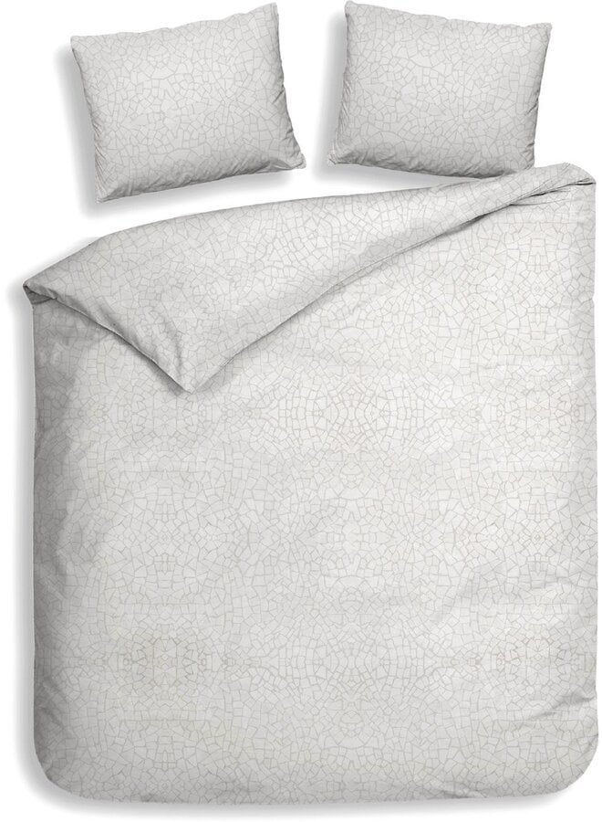 Heckett & Lane Dekbedovertrek Lacie Grijs - Katoensatijn