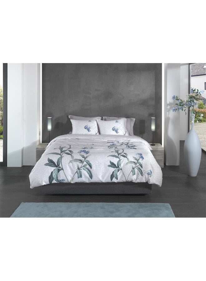 Heckett & Lane Dekbedovertrek Lacie Grijs - Katoensatijn