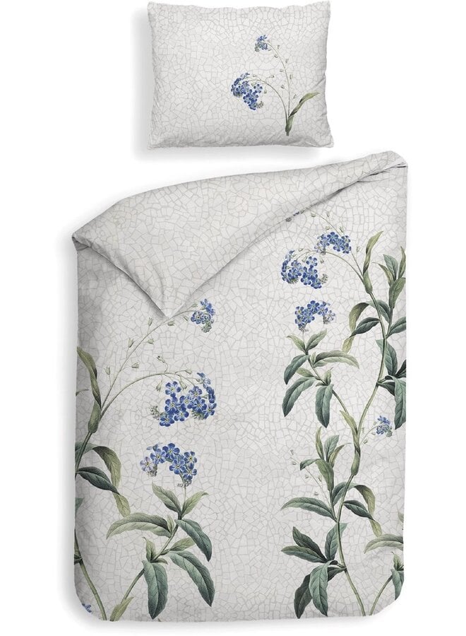 Heckett & Lane Dekbedovertrek Lacie Grijs - Katoensatijn