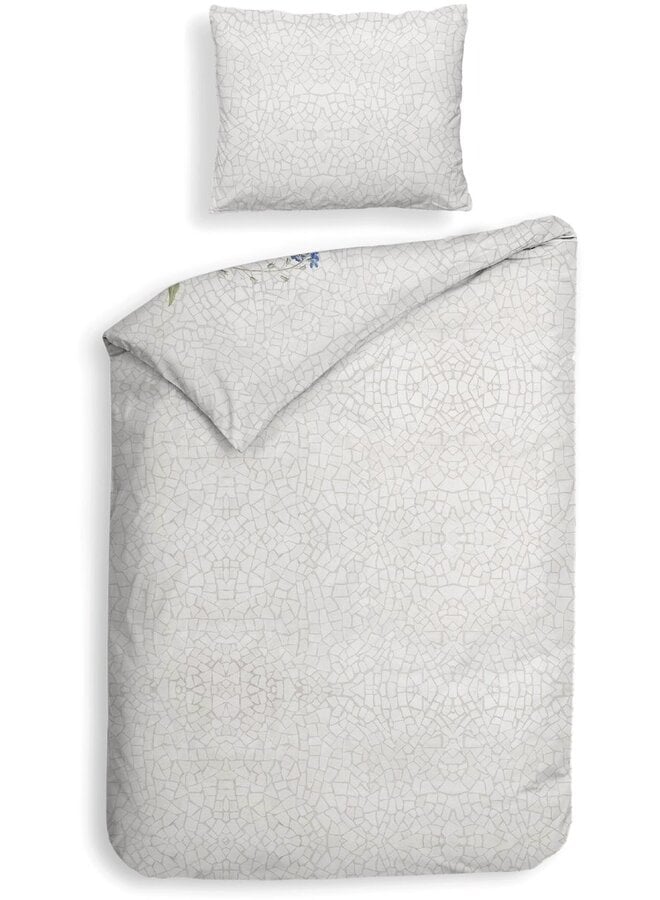Heckett & Lane Dekbedovertrek Lacie Grijs - Katoensatijn
