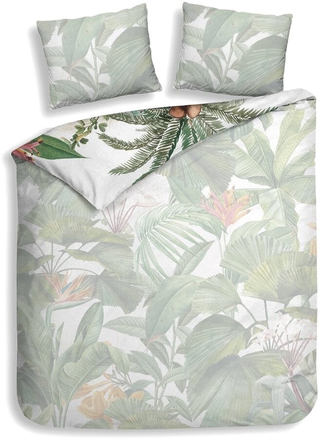 Heckett & Lane Dekbedovertrek Elisa Wit - Katoensatijn