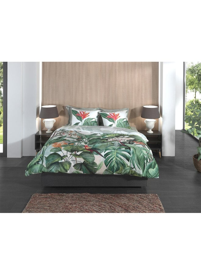 Heckett & Lane Dekbedovertrek Elisa Wit - Katoensatijn